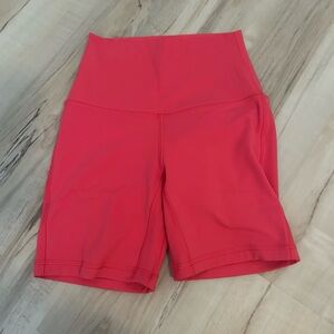 lululemon glaze pink align high-rise short 6”